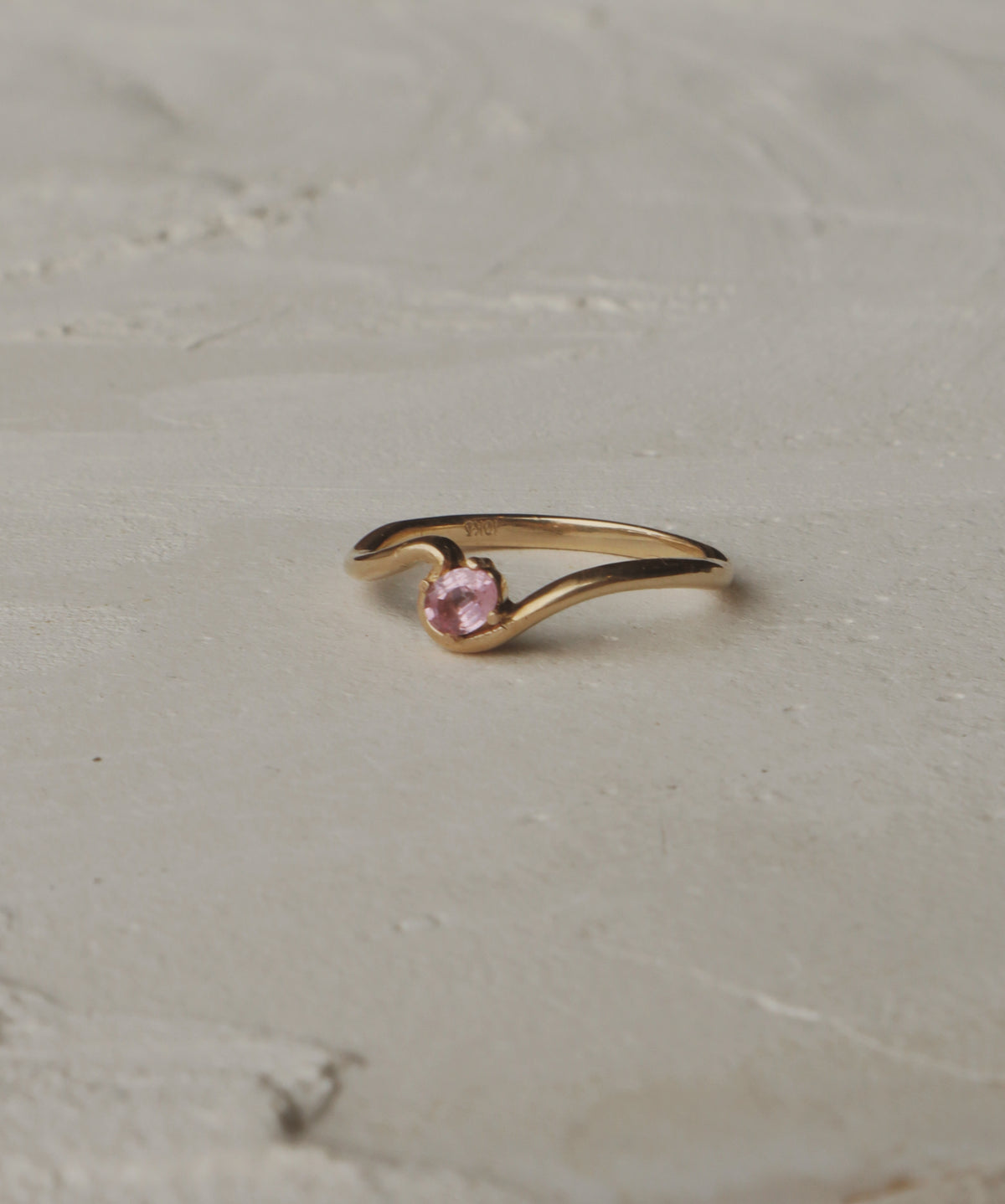 10k Mara Pink Sapphire Ring