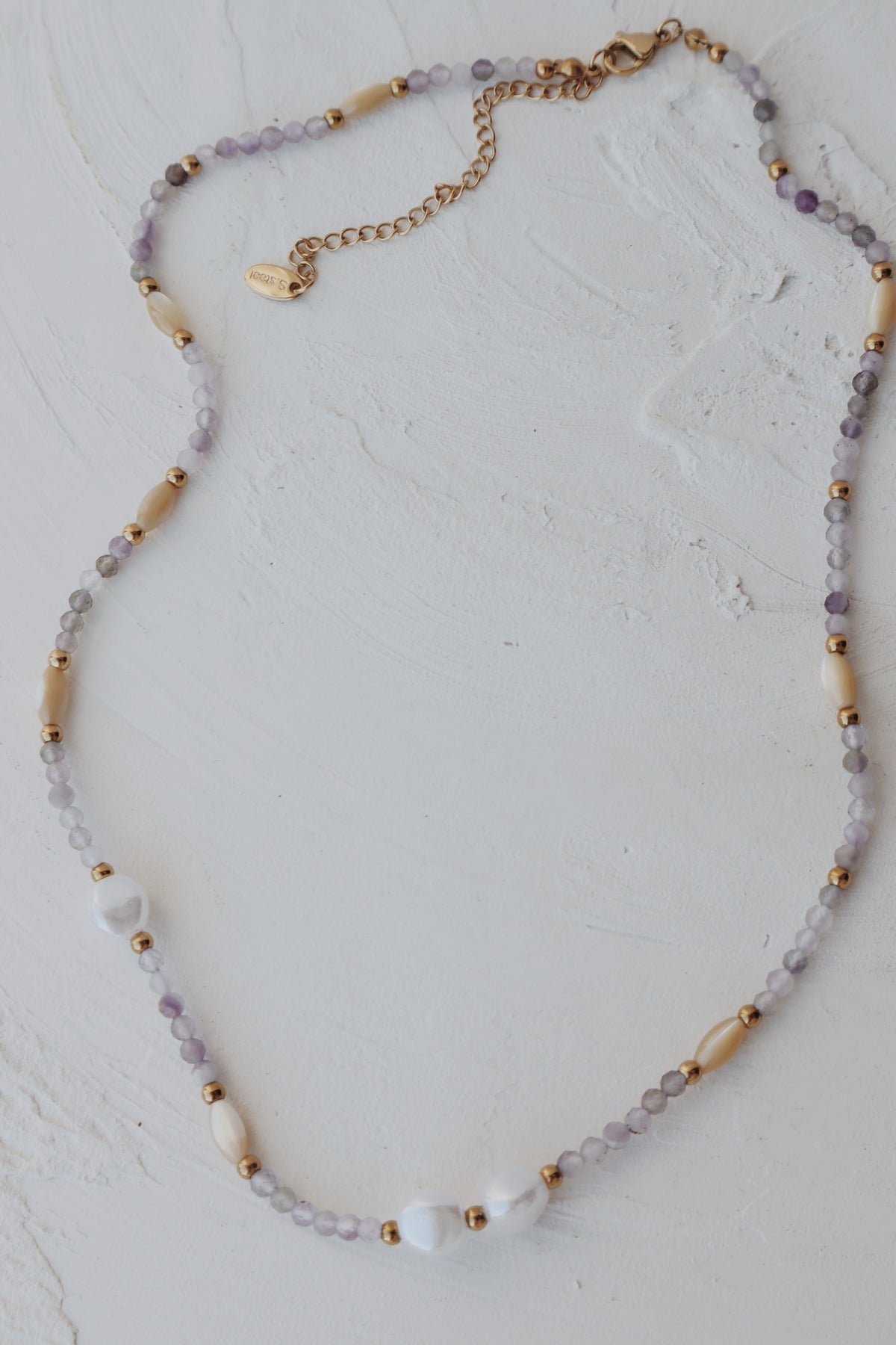 Hyacinth Pearl and Bead Necklace