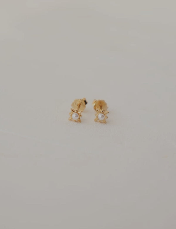 Tabitha Pearl Star Stud Earrings