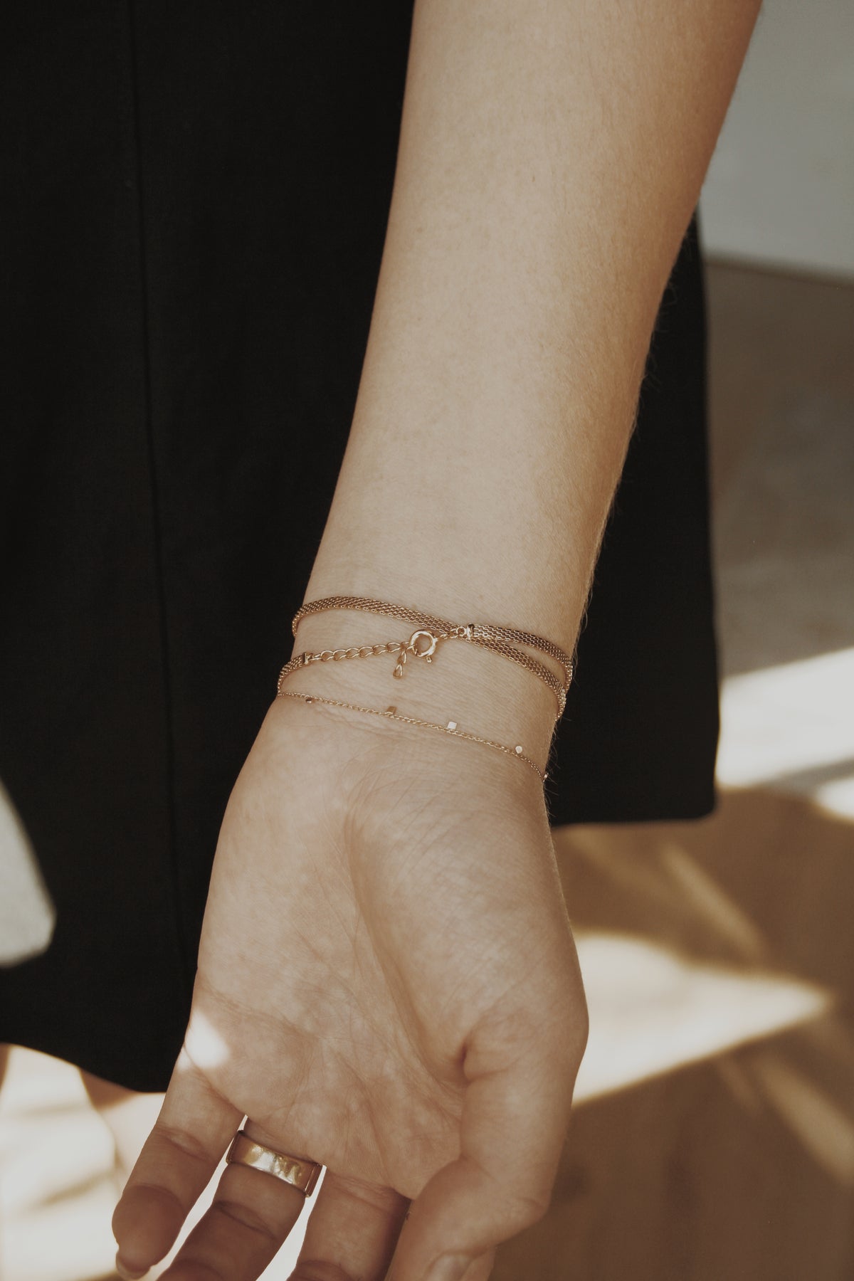 Ara Baguette Wrap Bracelet- Vermeil