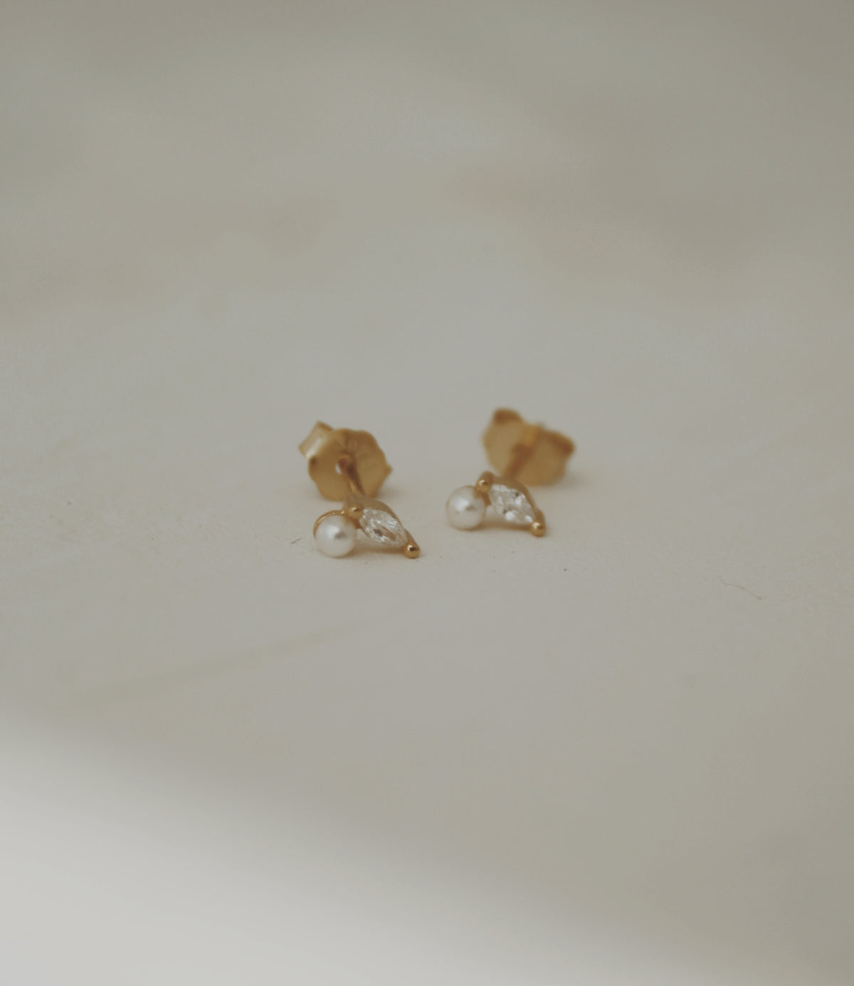 Demi Pearl and Crystal Stud Earrings
