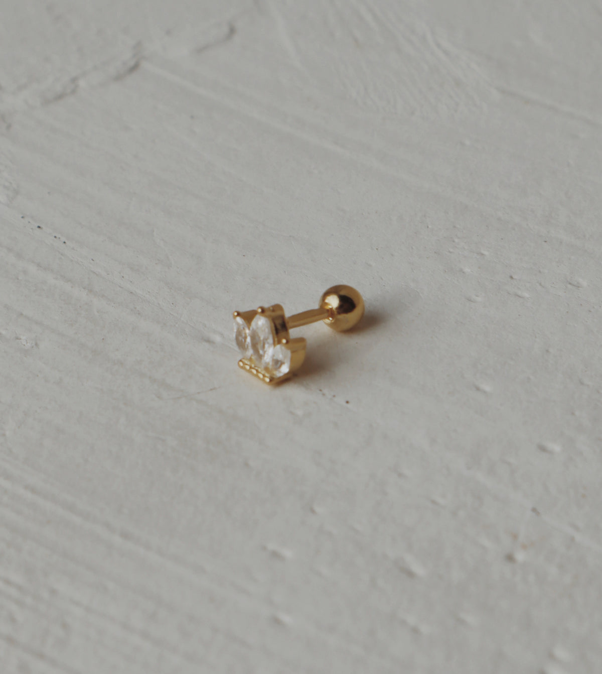 Marquise Petal Cartilage Stud Earring