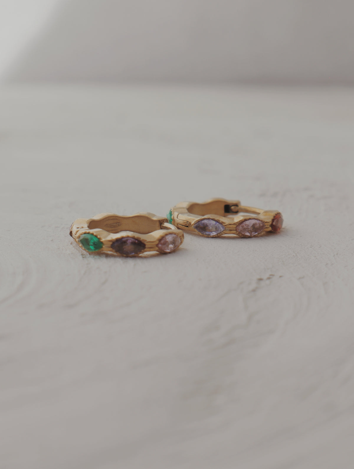 Twinkling Lights Huggie Hoop Earrings