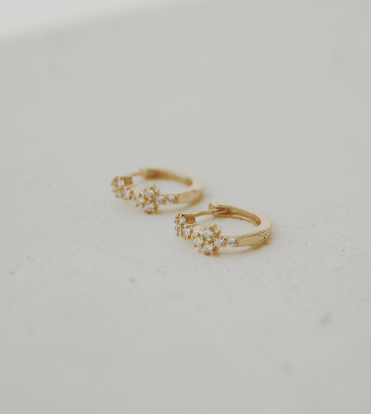 Reflecting Light Huggie Hoop Earrings