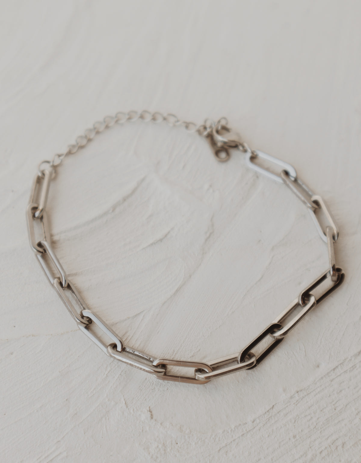 Jasper Paper Clip Chain Bracelet