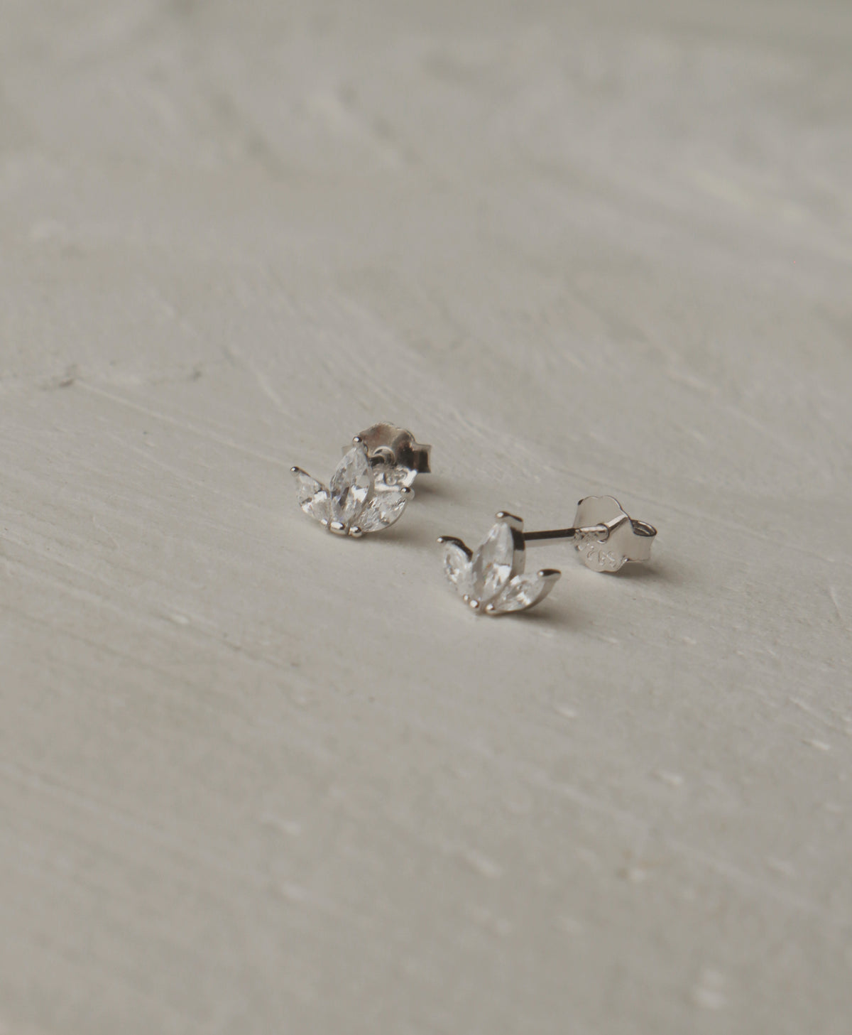 Marquise Fleurette Stud Earrings