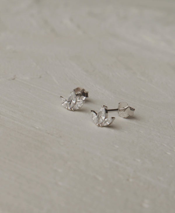 Marquise Fleurette Stud Earrings