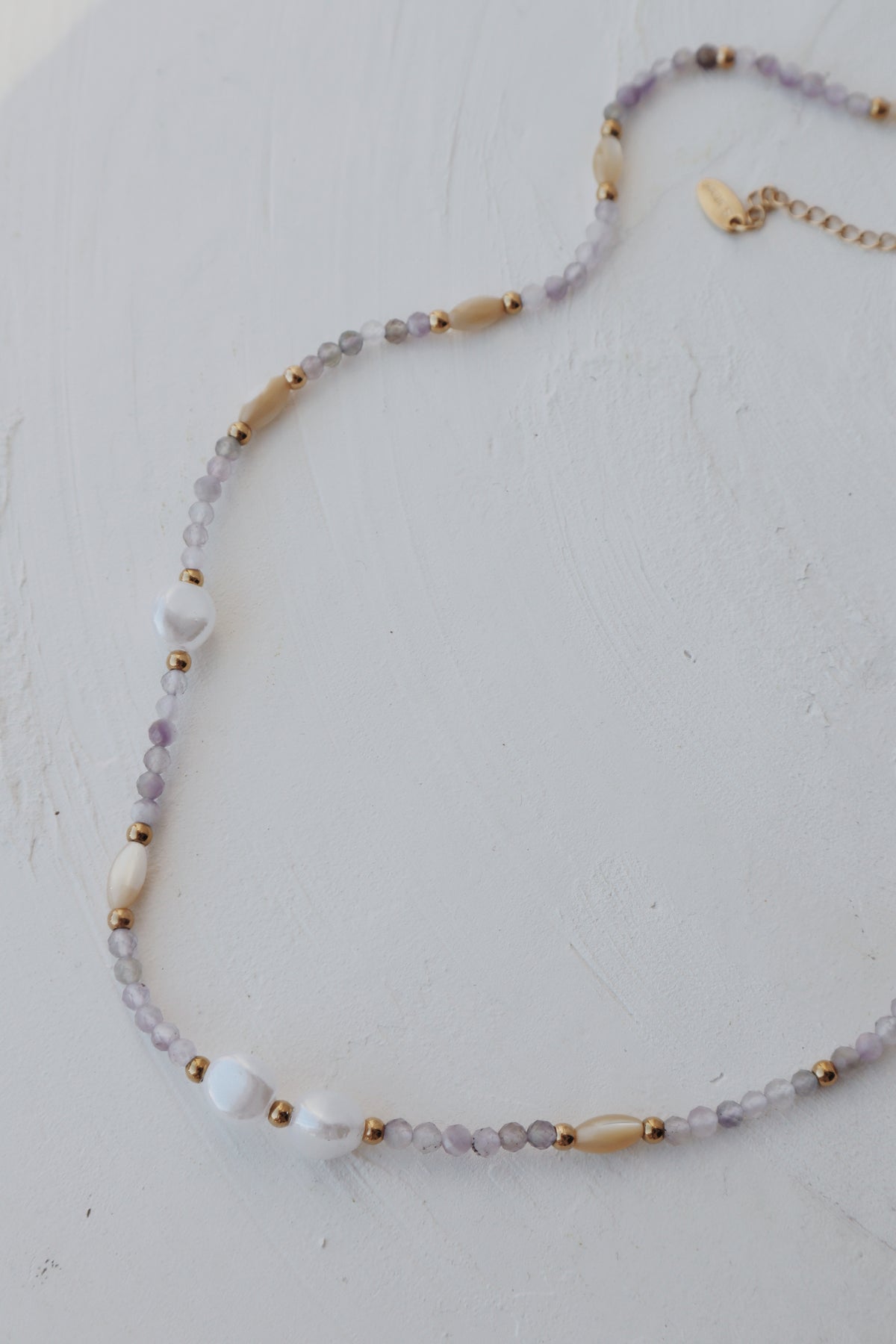 Hyacinth Pearl and Bead Necklace