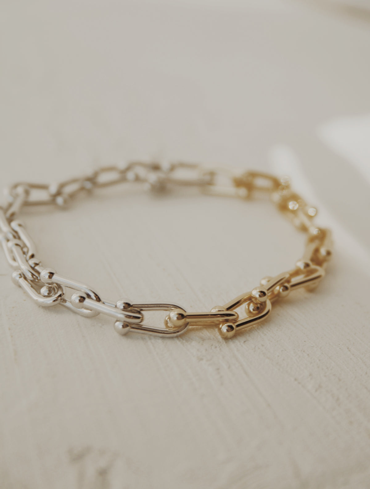 Maddox Mixed Metals Bracelet- Vermeil