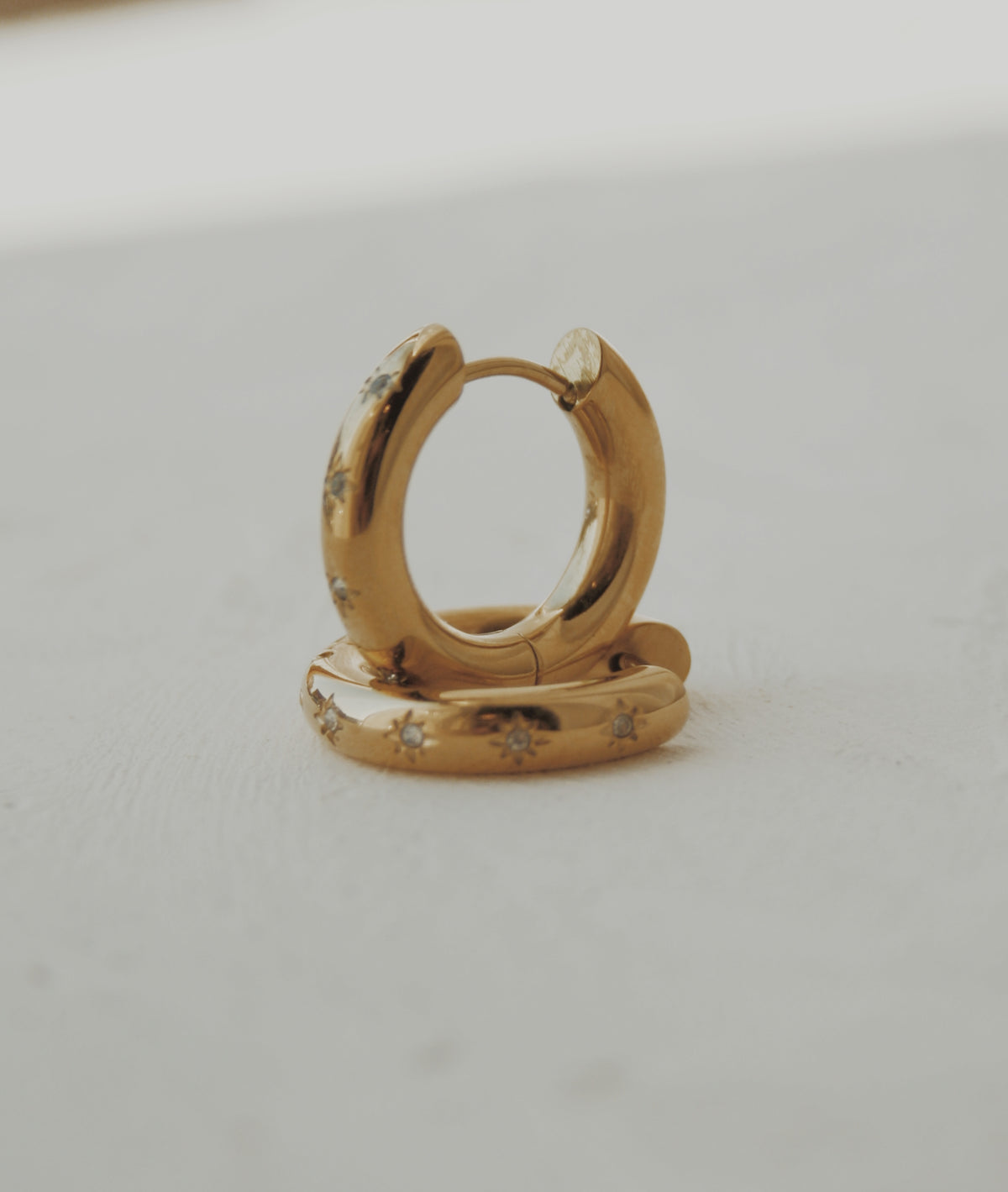 Star Girl Huggie Hoop Earrings