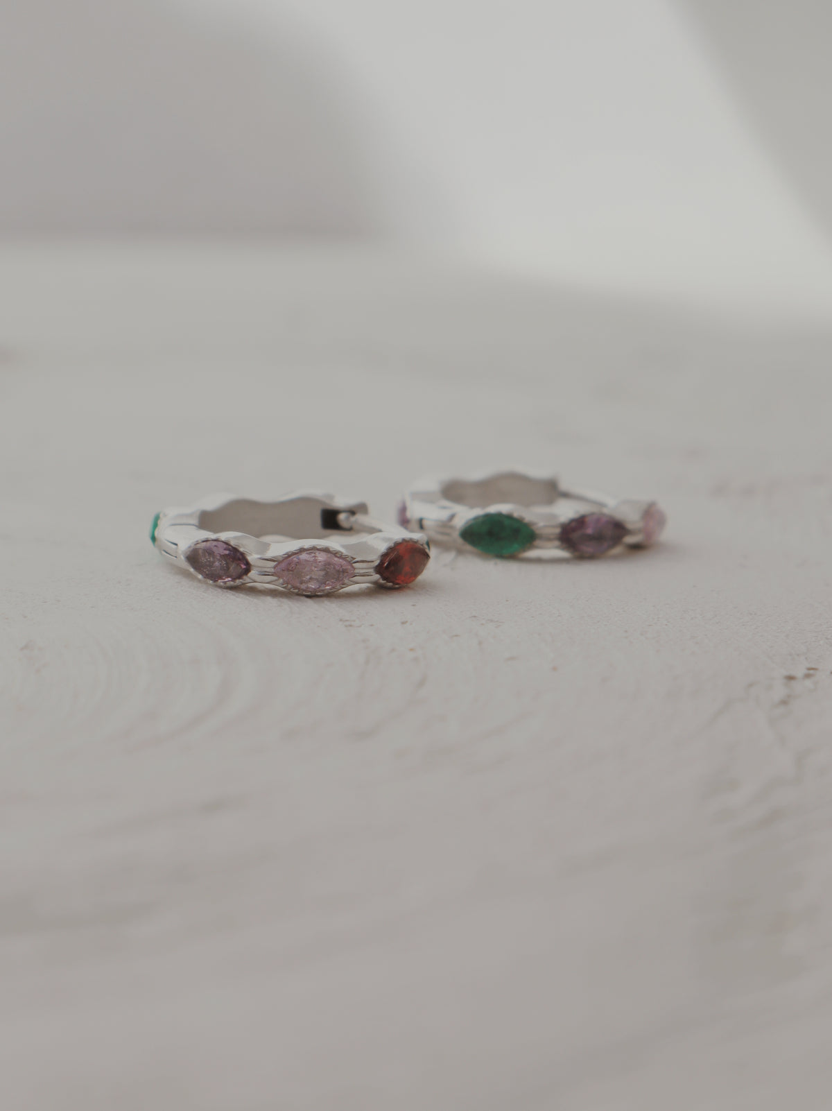 Twinkling Lights Huggie Hoop Earrings