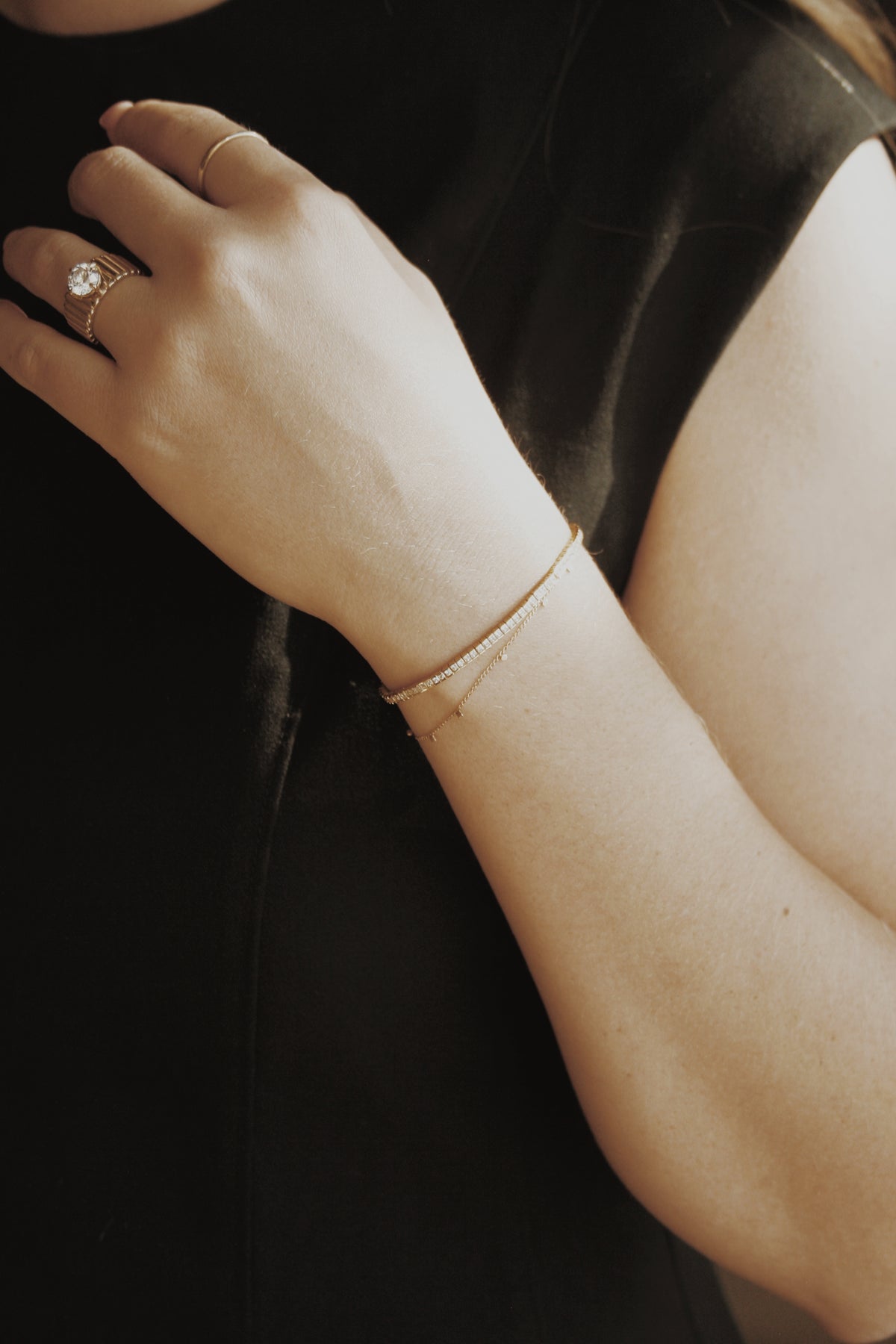 Blythe Baguette Tennis Bracelet- Vermeil