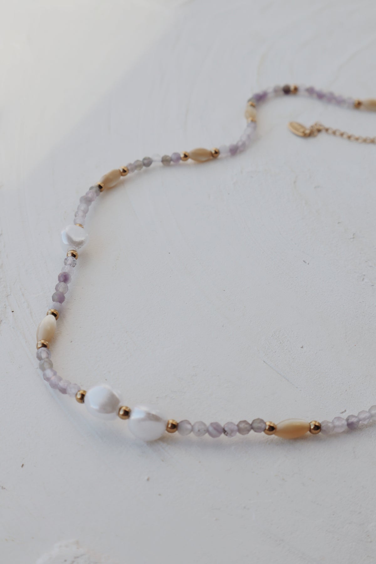 Hyacinth Pearl and Bead Necklace