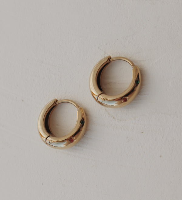 Northern Lights Huggie Hoop Earrings