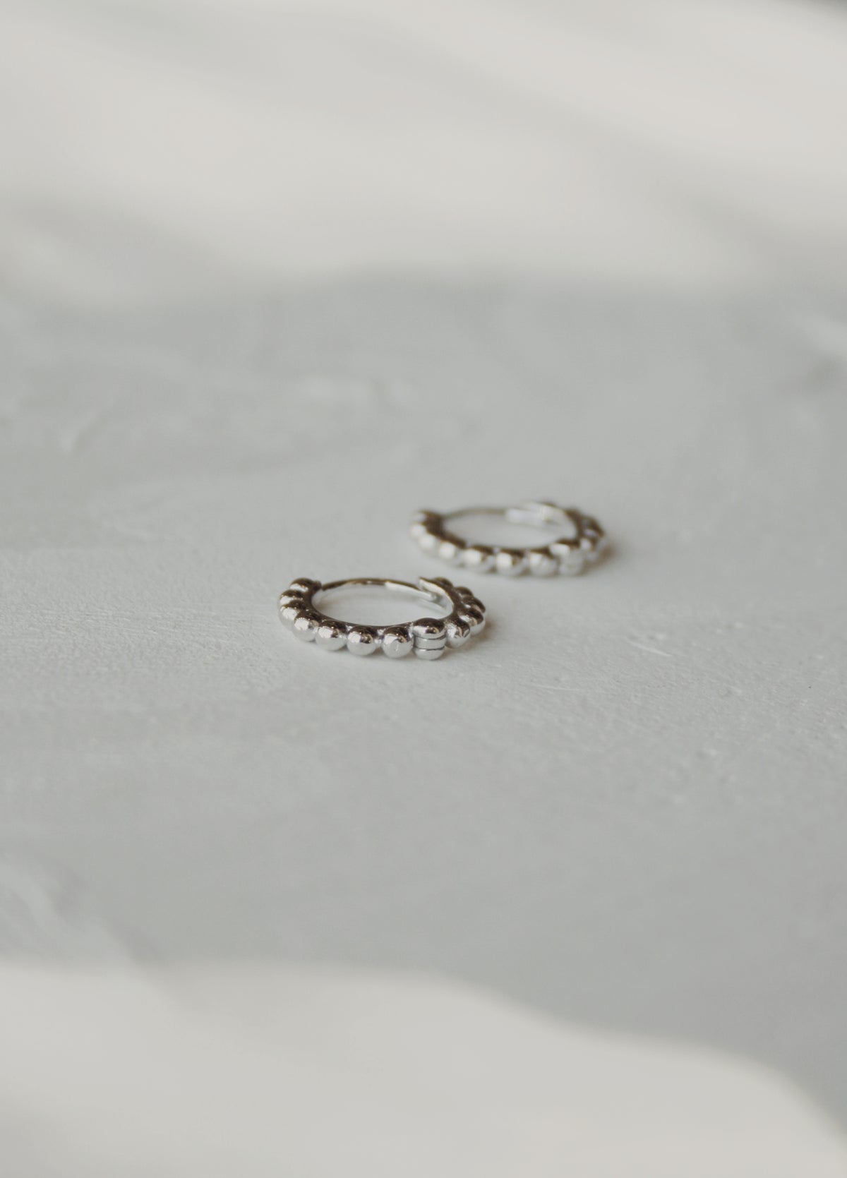 Sunny Bubble Huggie Hoop Earrings