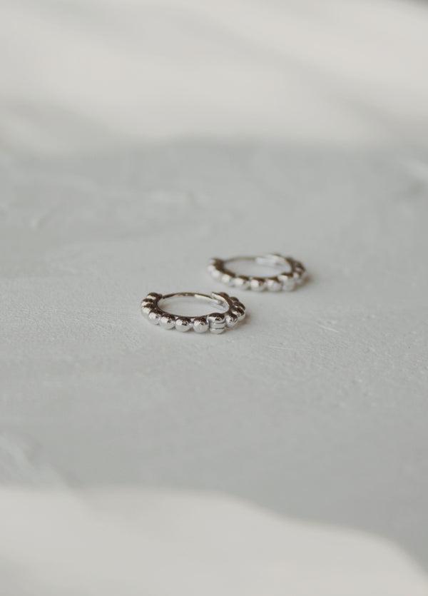 Sunny Bubble Huggie Hoop Earrings