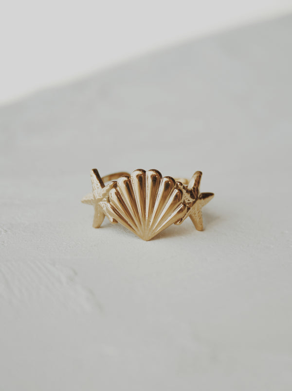Seashell Collection Ring- Adjustable