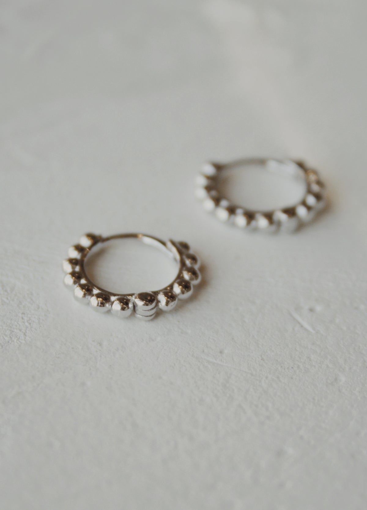 Sunny Bubble Huggie Hoop Earrings