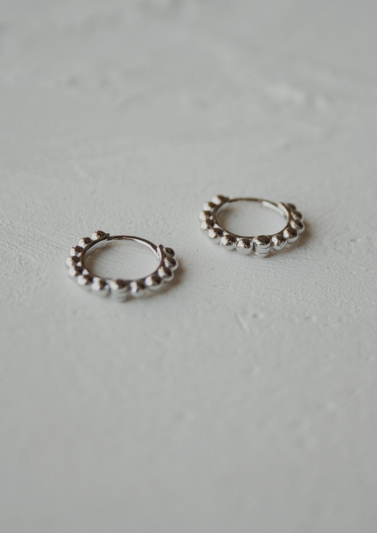 Sunny Bubble Huggie Hoop Earrings