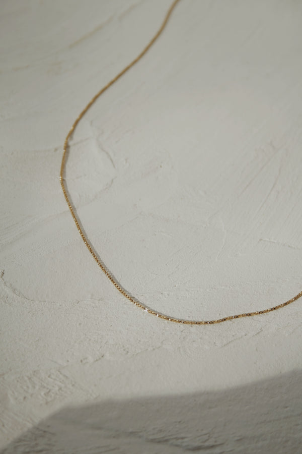 Alistair Adjustable Box Chain- Gold-Filled