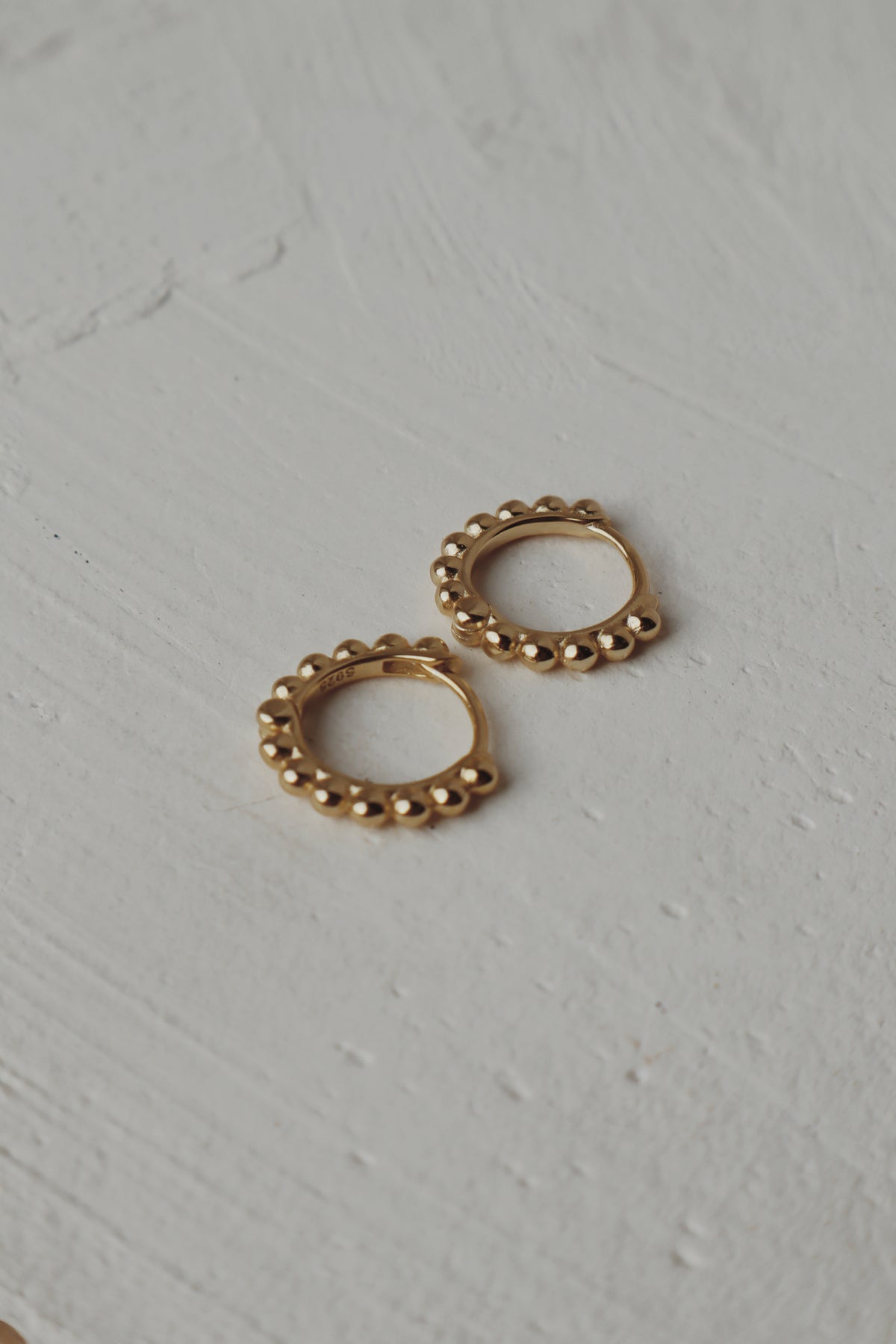 Sunny Bubble Huggie Hoop Earrings