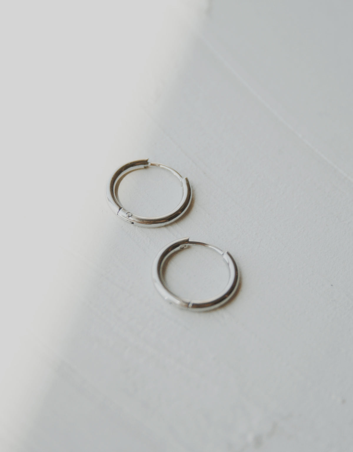 All Summer Long Huggie Hoop Earrings - Silver