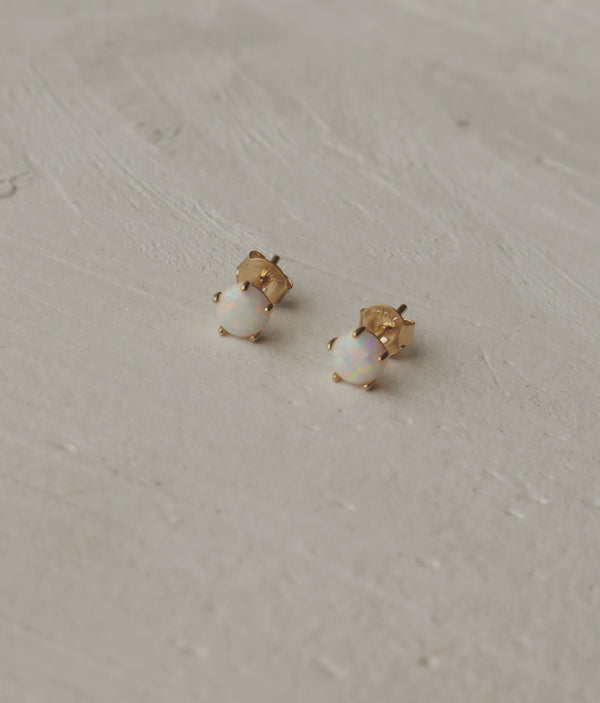 10k Opal Stud Earrings