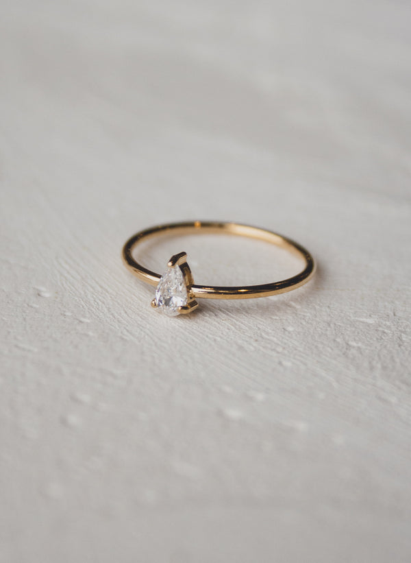 Priscilla Pear Ring