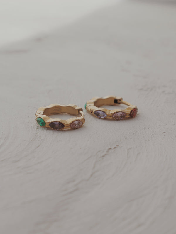 Twinkling Lights Huggie Hoop Earrings