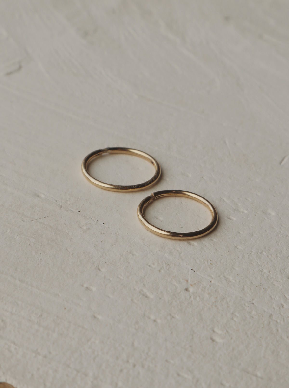 10k Gold Sleeper Hoop Earrings