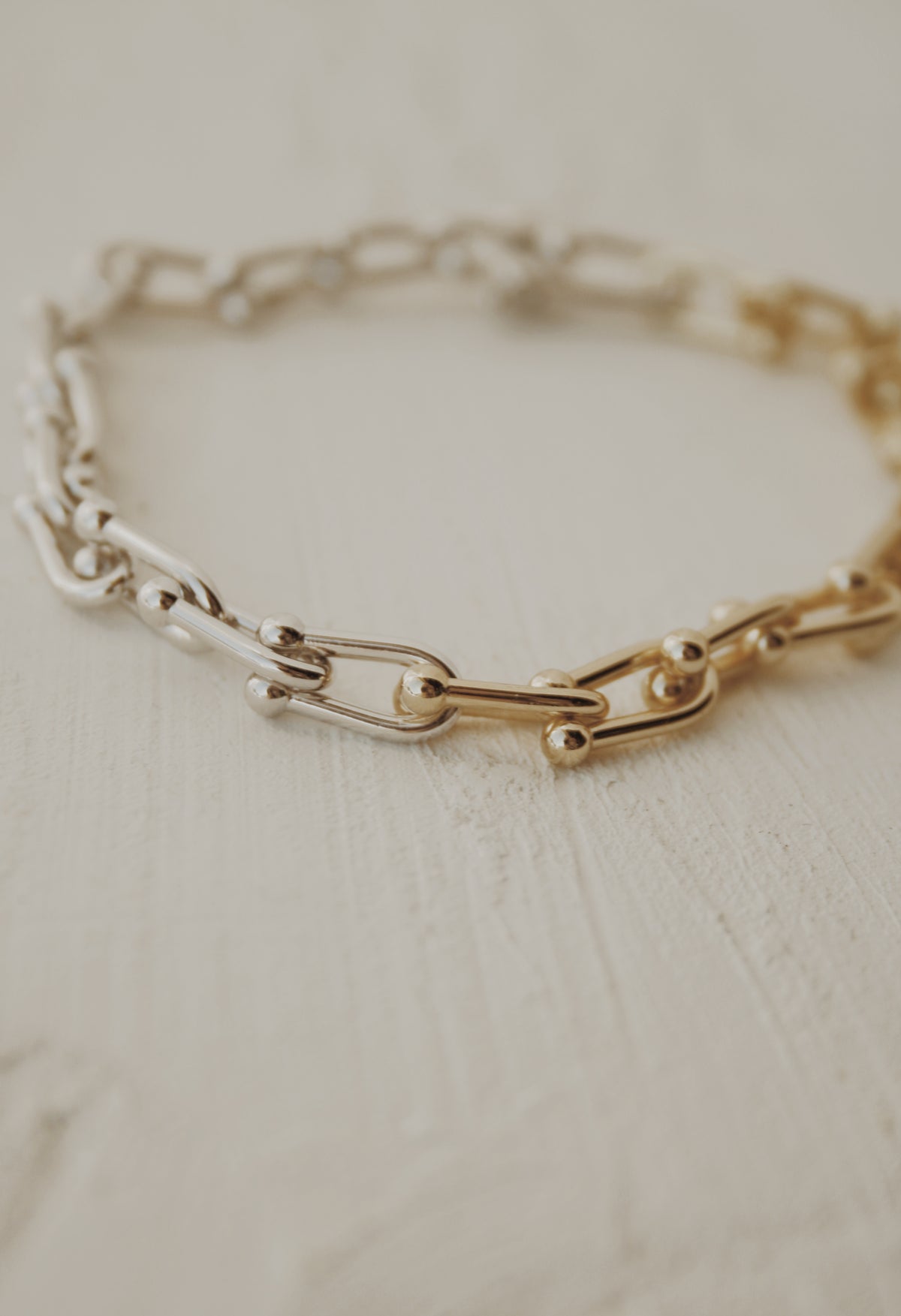 Maddox Mixed Metals Bracelet- Vermeil