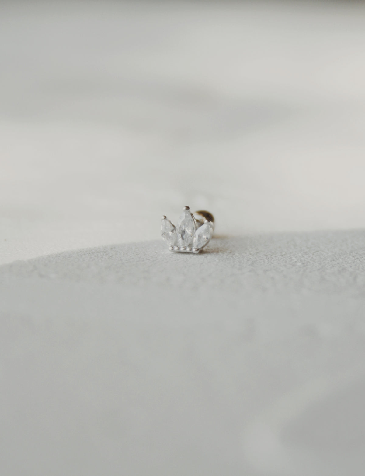 Marquise Petal Cartilage Stud Earring