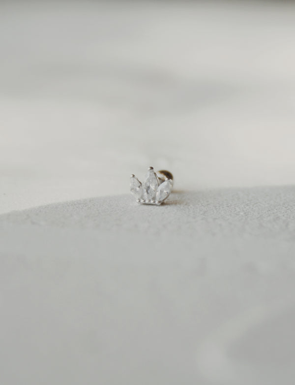 Marquise Petal Cartilage Stud Earring