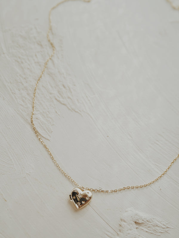 Star-crossed Lovers Locket Necklace- Vermeil