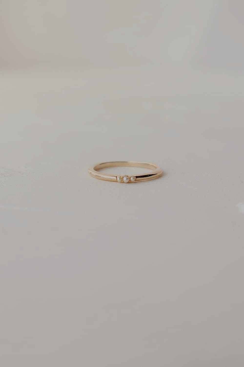 10k Bella Pearl Ring
