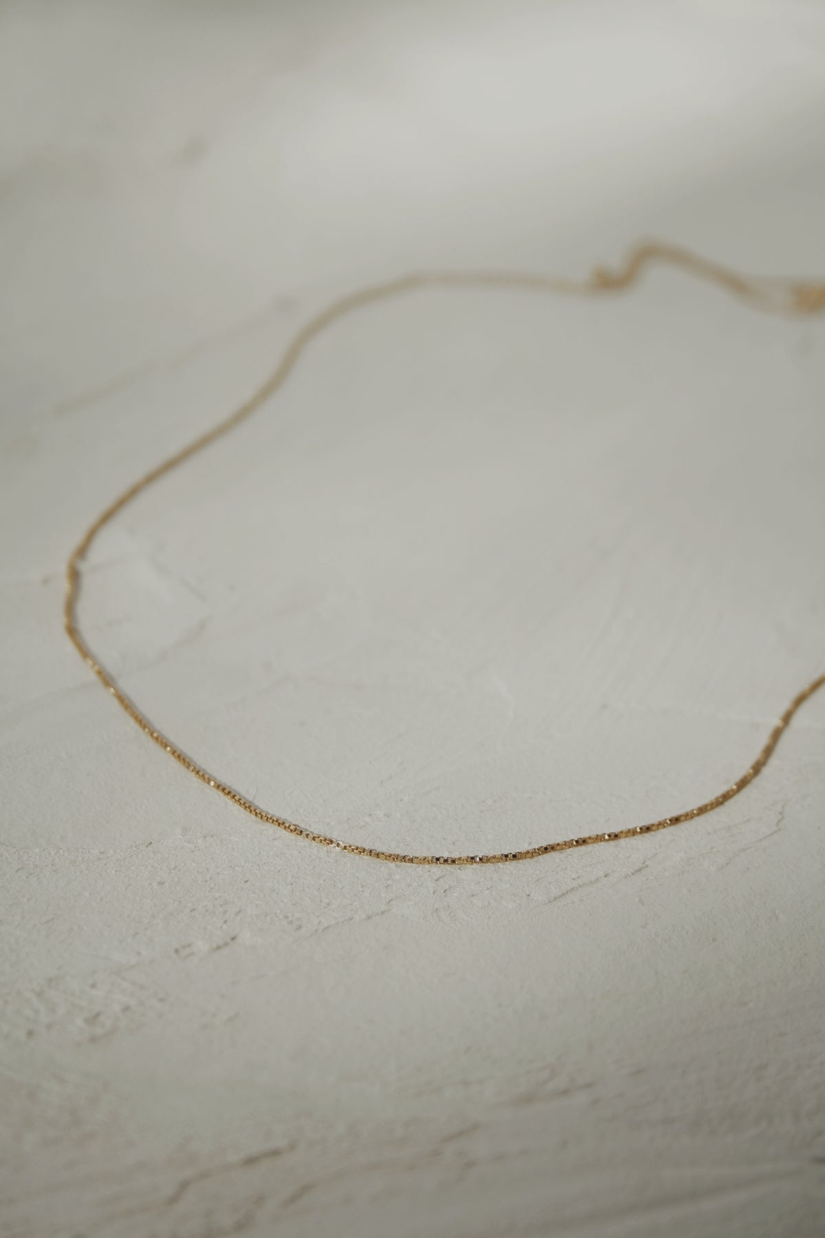 Alistair Adjustable Box Chain- Gold-Filled