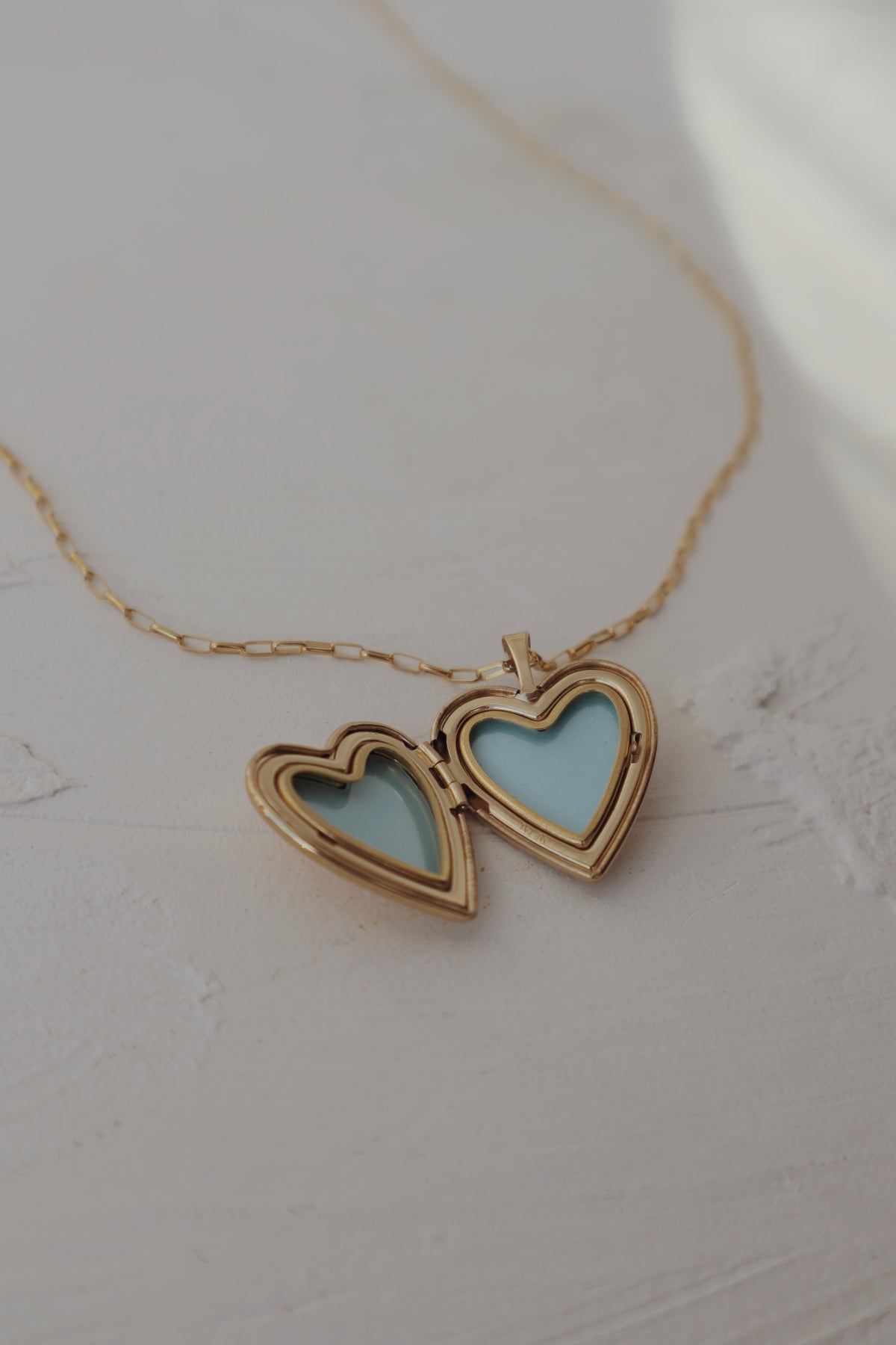 Lyla Heart Locket Necklace - Gold-Filled