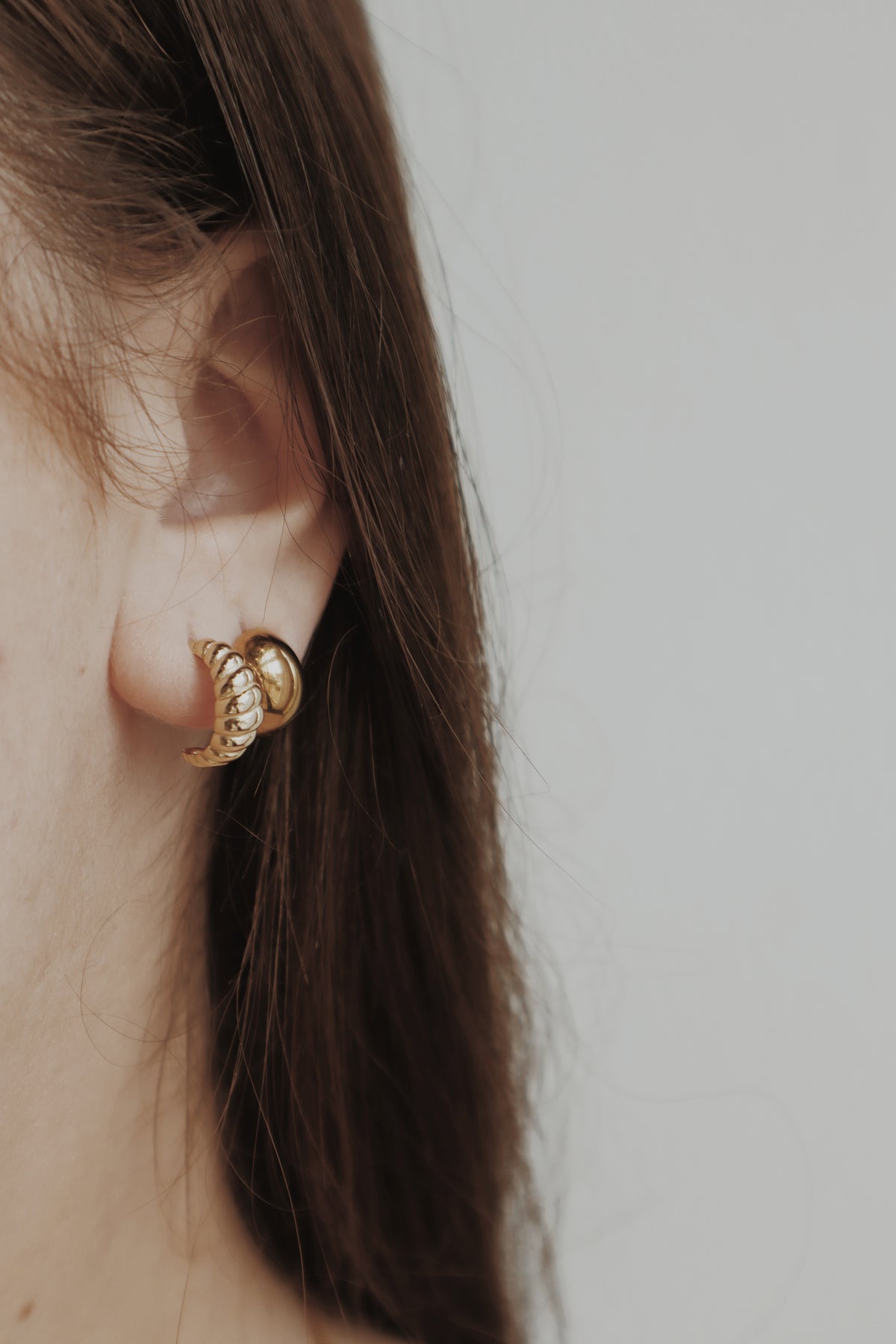 Croissant Vermeil Hoops