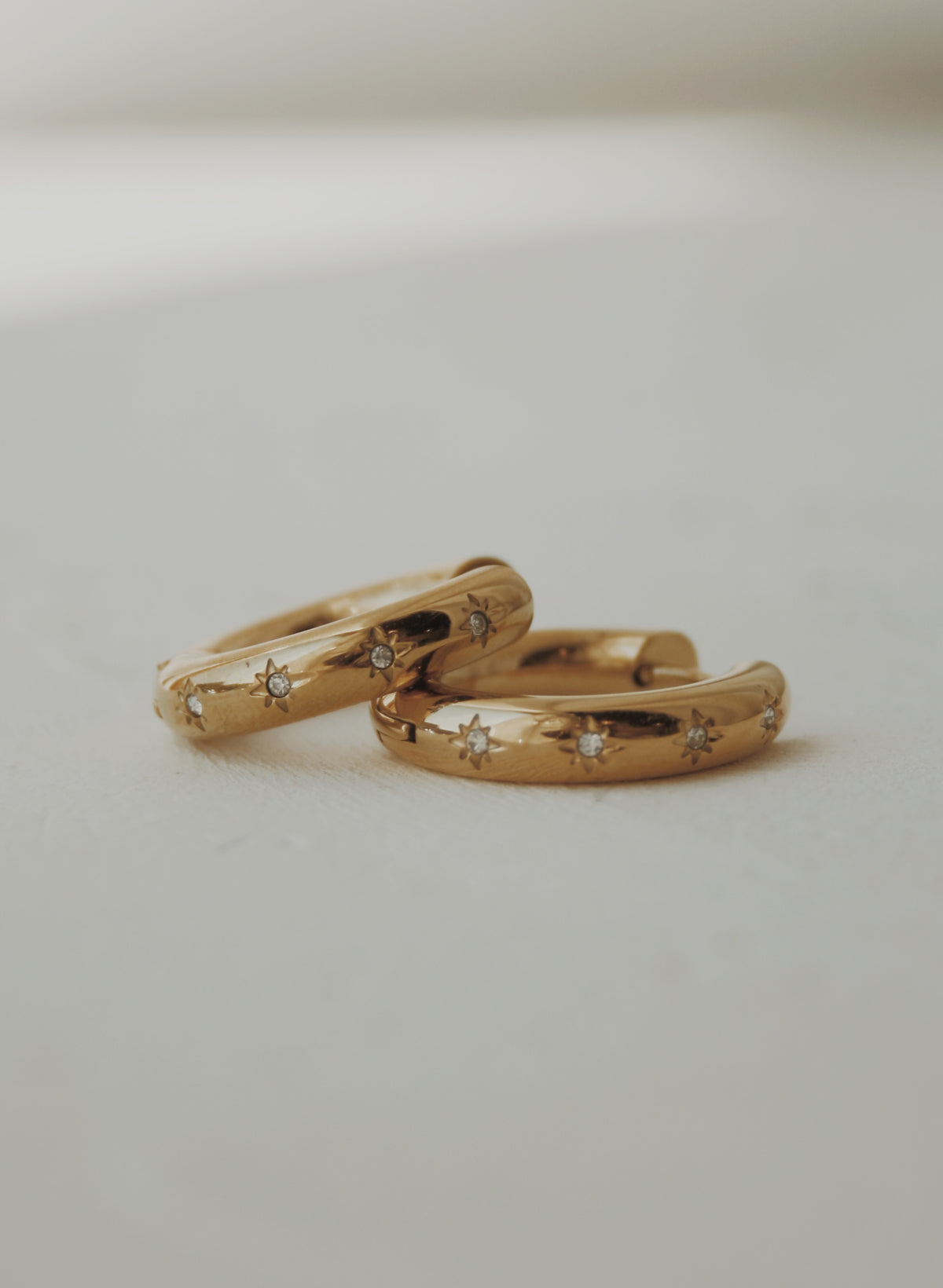 Star Girl Huggie Hoop Earrings