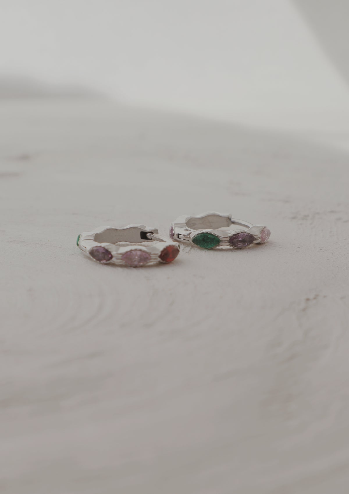 Twinkling Lights Huggie Hoop Earrings