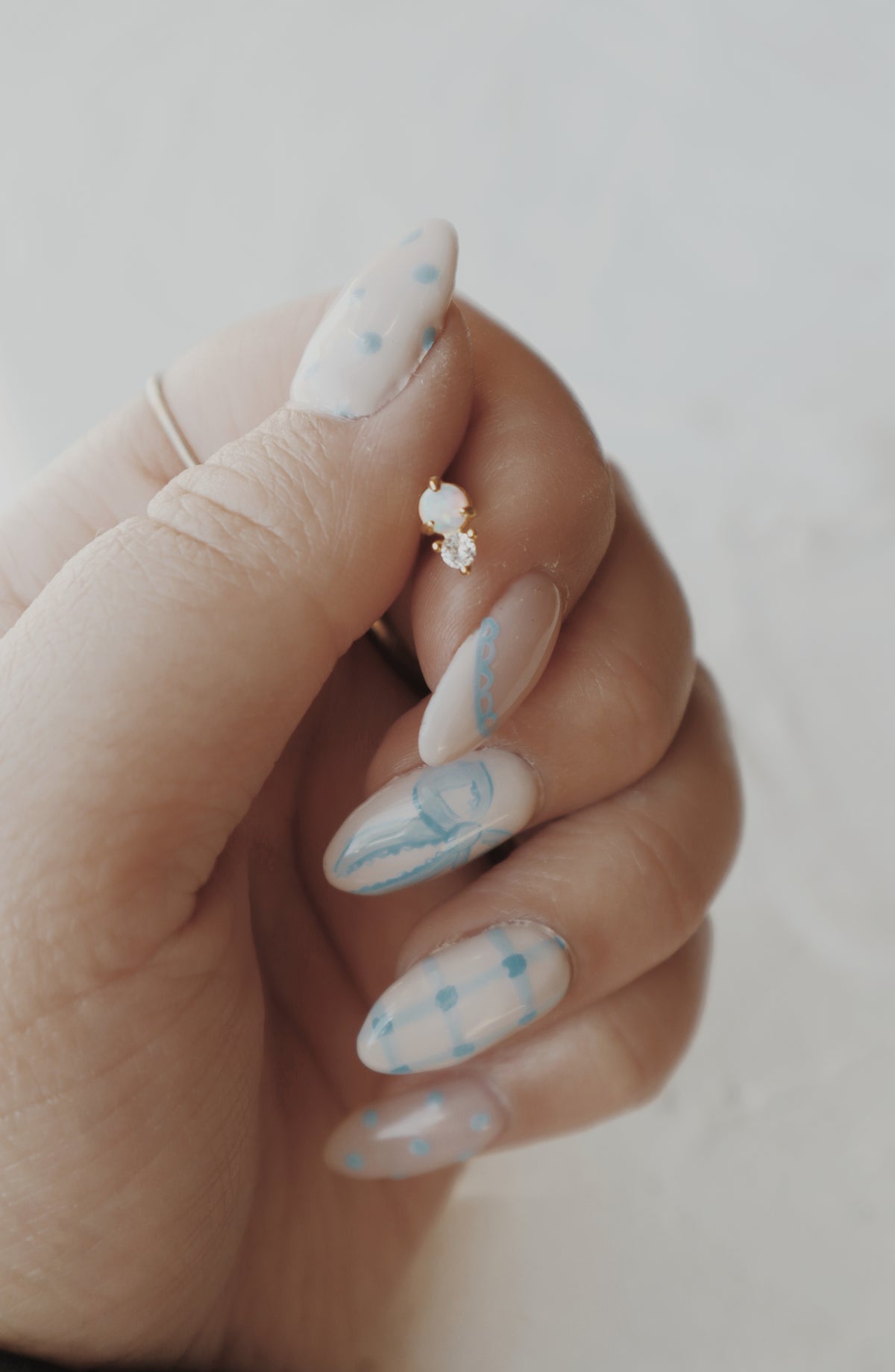 Adelaide Opal Cartilage Stud