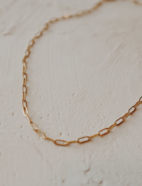 Aubrey Paper Clip Chain Necklace