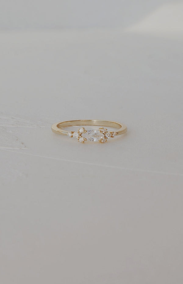 Marquise Cluster Ring