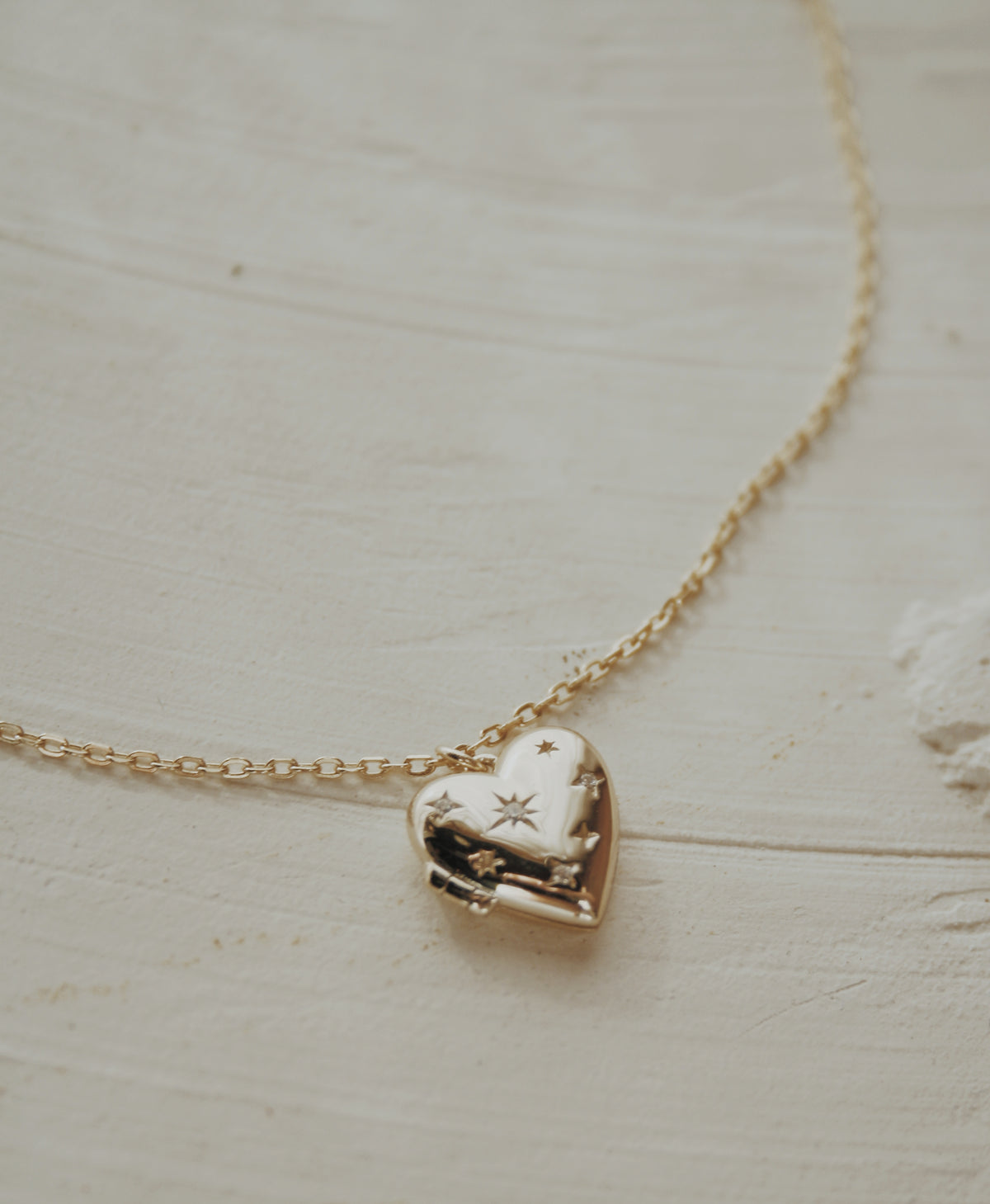 Star-crossed Lovers Locket Necklace- Vermeil