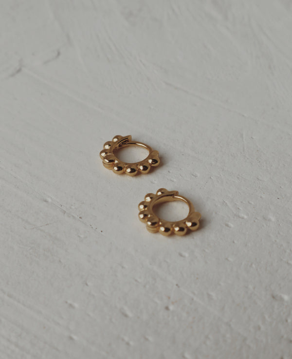 Sunny Bubble Mini Huggie Hoop Earrings