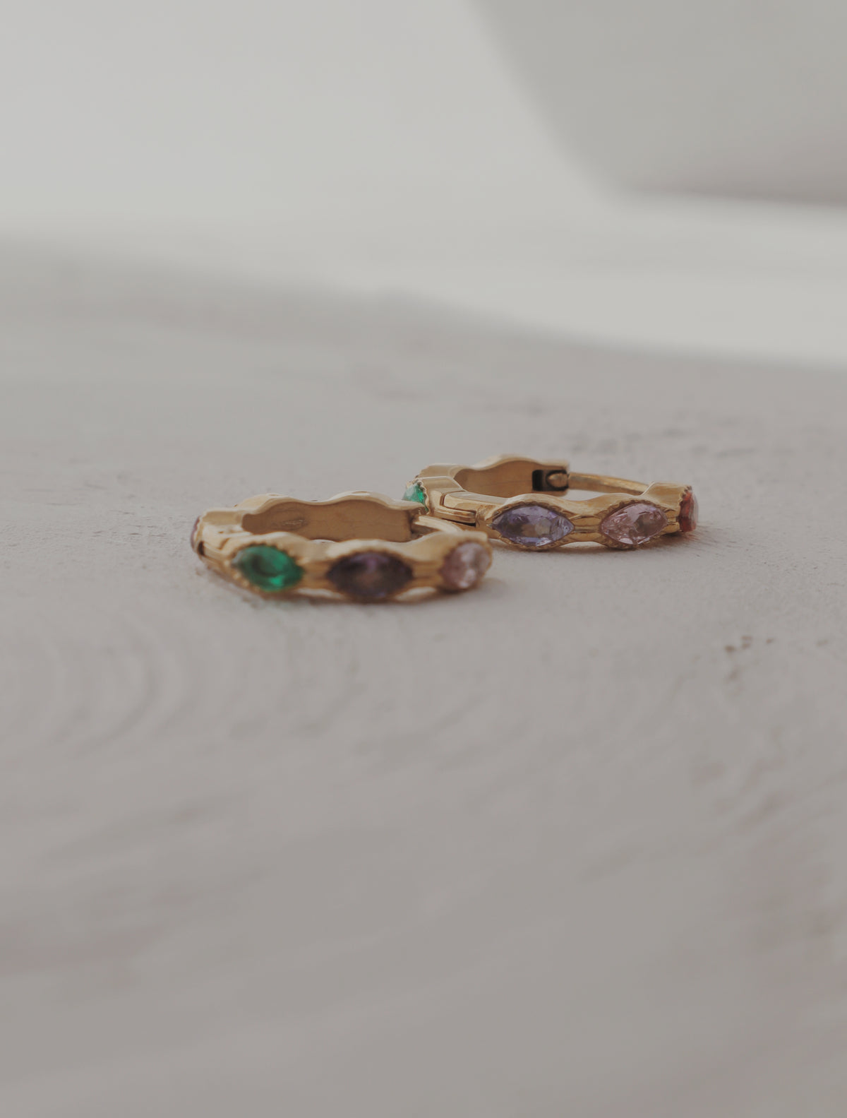 Twinkling Lights Huggie Hoop Earrings