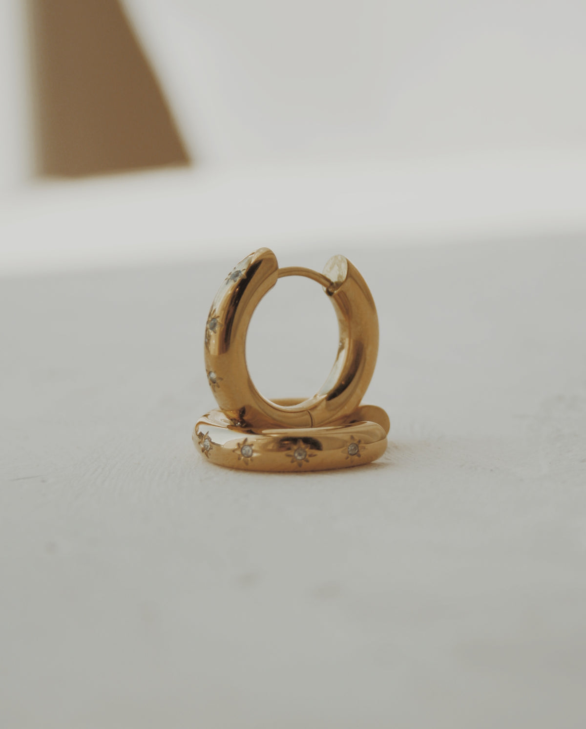 Star Girl Huggie Hoop Earrings