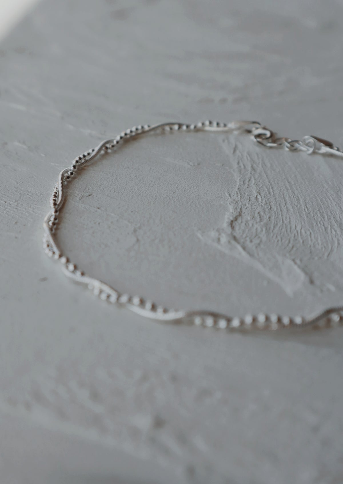 Bead and Snake Anklet