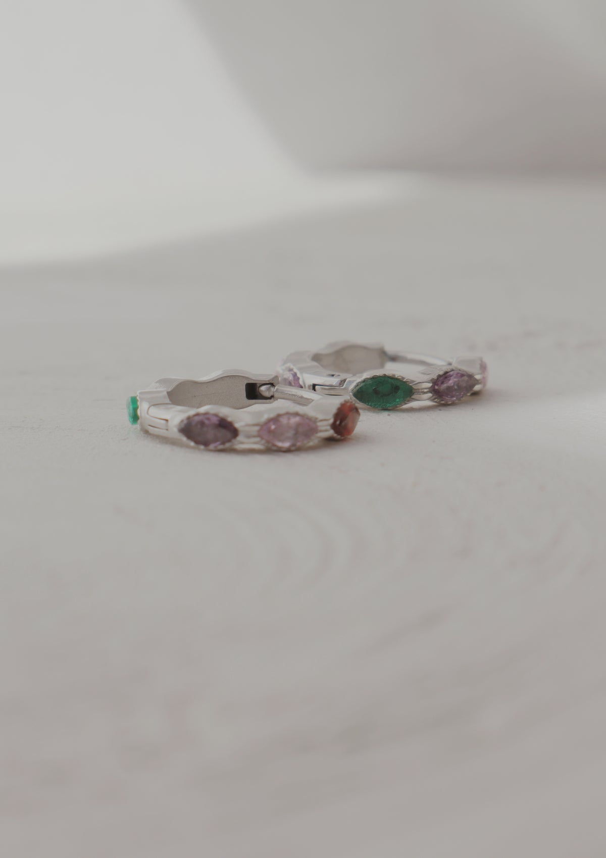 Twinkling Lights Huggie Hoop Earrings