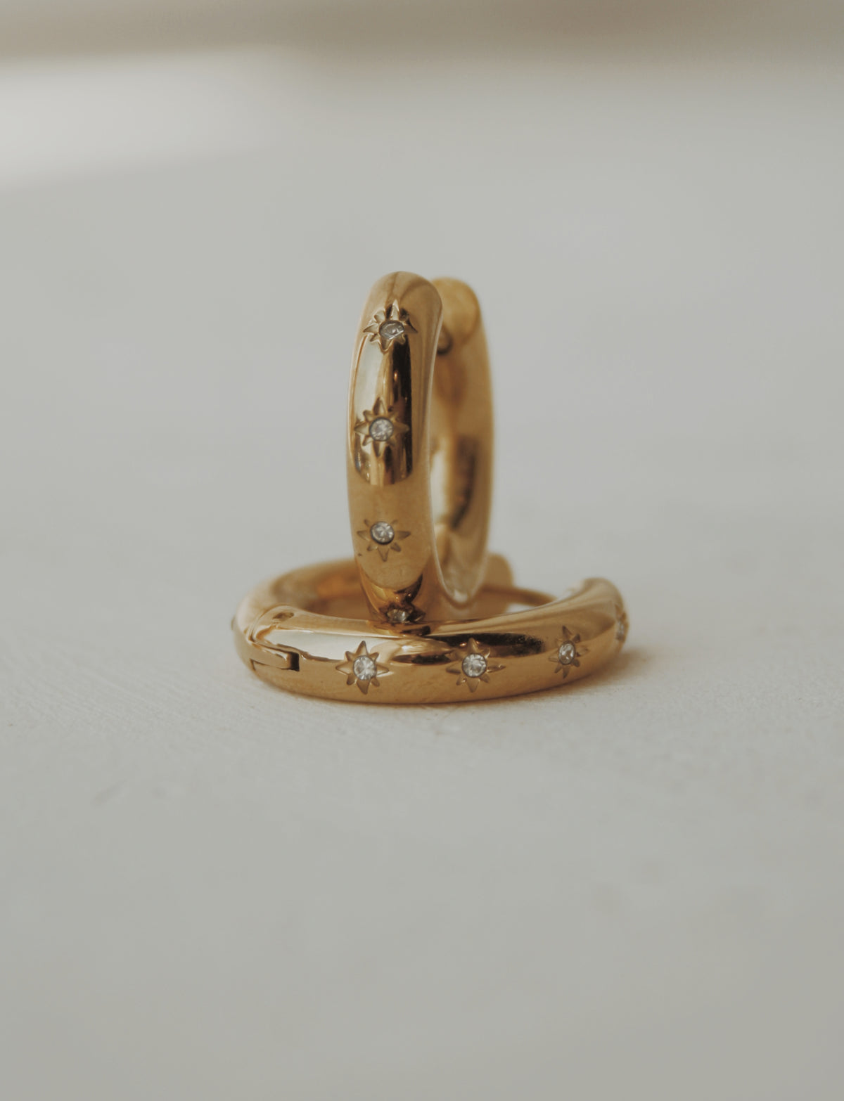 Star Girl Huggie Hoop Earrings